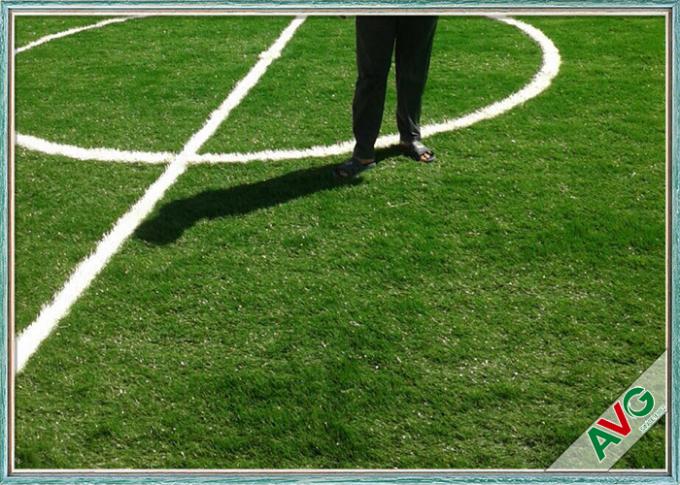Không che phủ kết cấu mềm Sân chơi bóng đá Cỏ nhân tạo tổng hợp cho khuôn viên 0