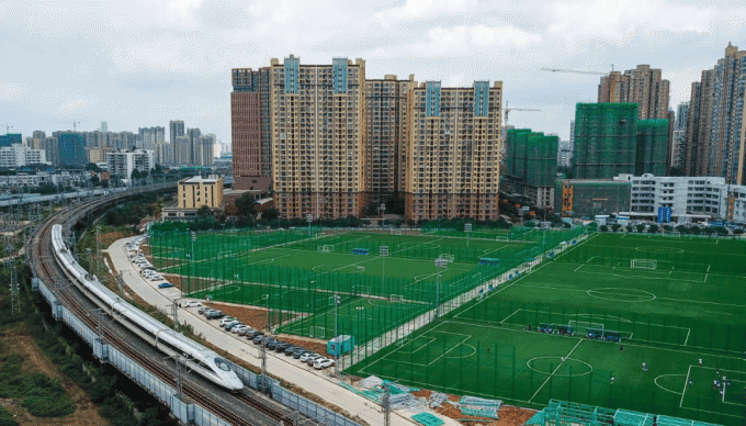 tin tức mới nhất của công ty về AVG đã lắp đặt Một trong những công viên bóng đá lớn nhất ở Trung Quốc!  0