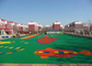 Sân vườn cỏ nhân tạo mật độ cao tuyệt vời, Vật liệu cỏ nhân tạo có màu PE nhà cung cấp