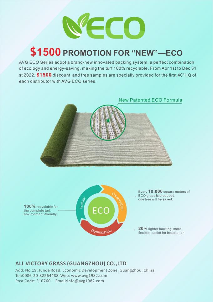 ECO sao lưu 100% có thể tái chế 35-60mm Cỏ tổng hợp Cảnh quan Sàn sân vườn Thảm cỏ Nhân tạo Thảm cỏ nhân tạo 1