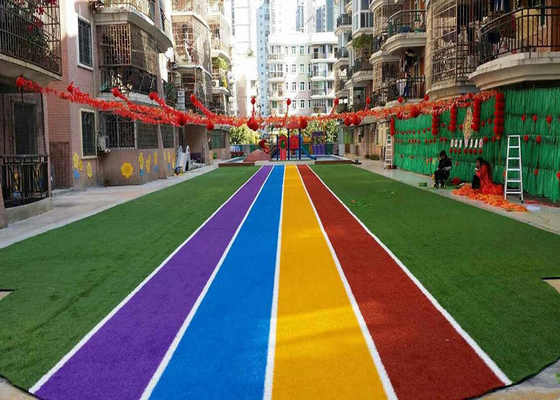 Trung Quốc Đường chạy Thảm cỏ nhân tạo có màu để trang trí cảnh quan nhà cung cấp